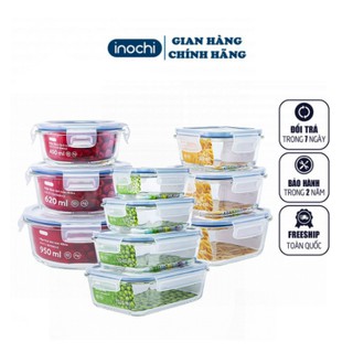 Bộ Hộp Đựng Thức Ăn Nikko🌈 FREE SHIP 🌈 Hộp Đựng Thức Ăn Thủy Tinh Nikko từ 320-950ml