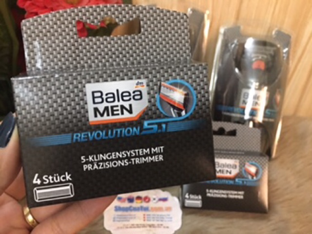 💁🏻‍♂️ DAO CẠO RÂU BALEA MEN REVOLUTION KÈM 5 LƯỠI CẠO