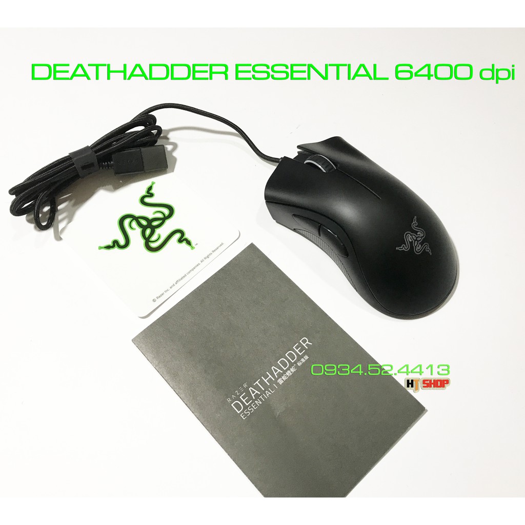 [Mã ELCLXU9 hoàn 10% xu đơn 400K] Chuột Razer DeathAdder Essential 4G 6400 dpi mới nguyên seal | BigBuy360 - bigbuy360.vn