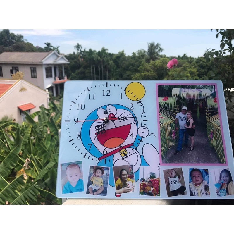 Đồng hồ mica in hình treo tường ❤️