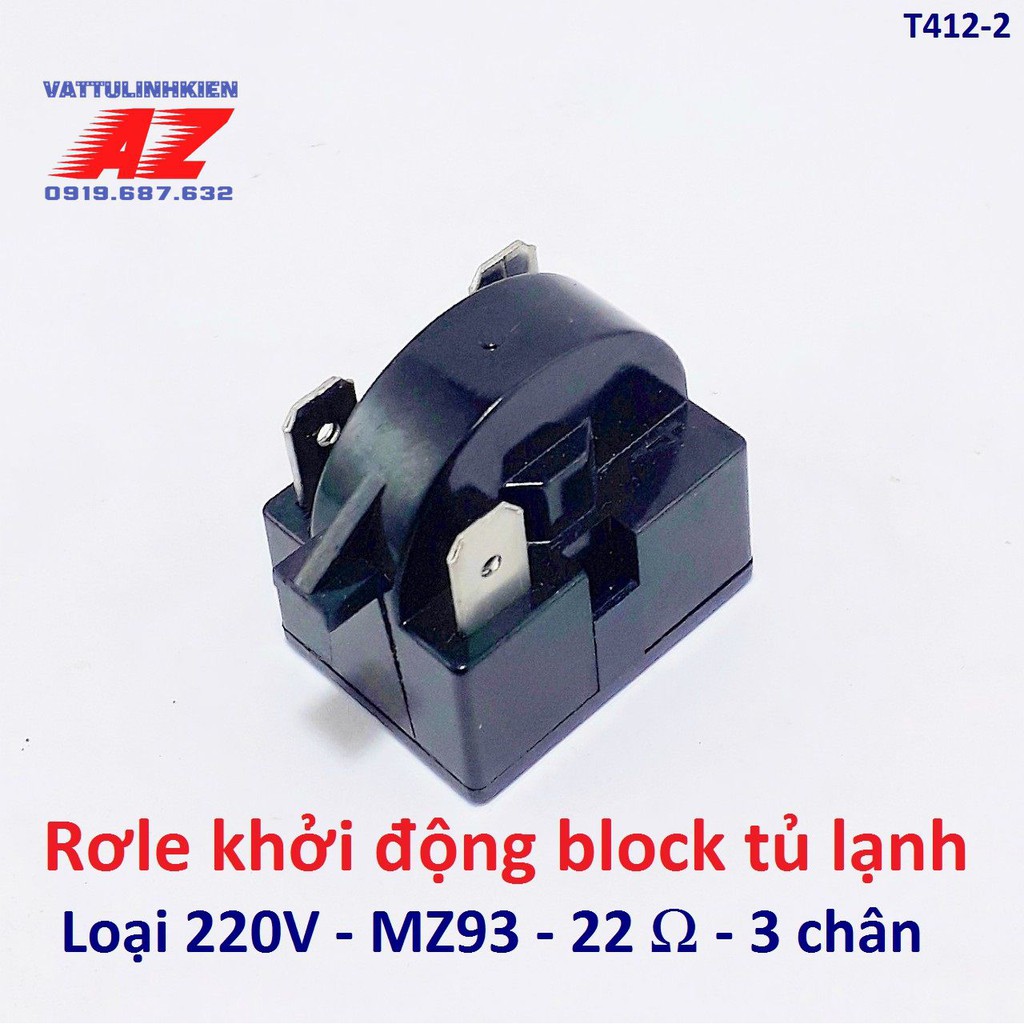 Rơle bán dẫn block Tủ lạnh 22Ω-33Ω-1/6HP loại tốt