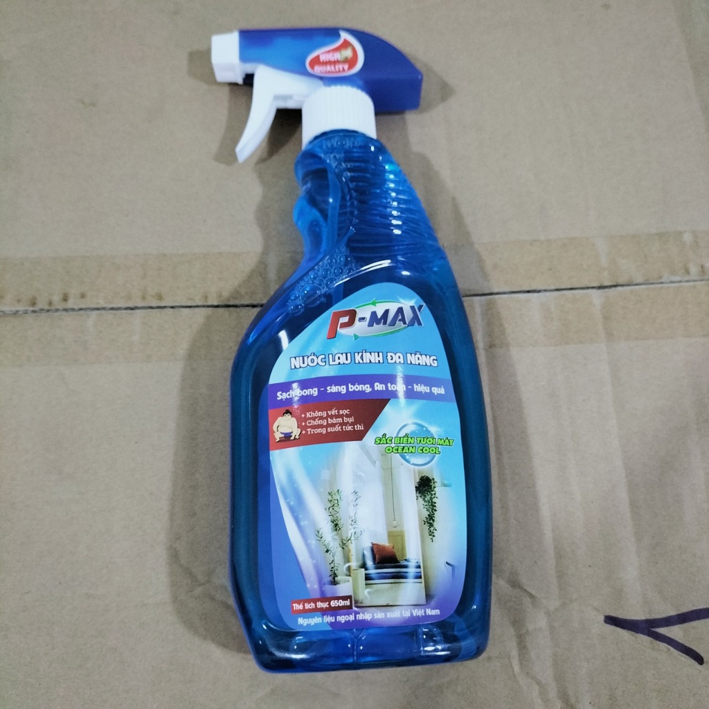 Nước Lau Kính Đa Năng Cực Sạch P-MAX 650ml