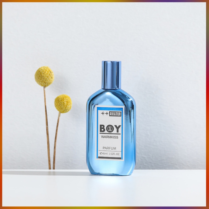 Nước Hoa Xịt Thơm Nam BoyWarmKiss 45ml/Chai Mầu Xanh Thơm Mát Nam Tính
