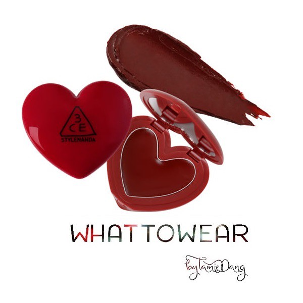 SON 3CE HEART #BRICK RED (AUTH)