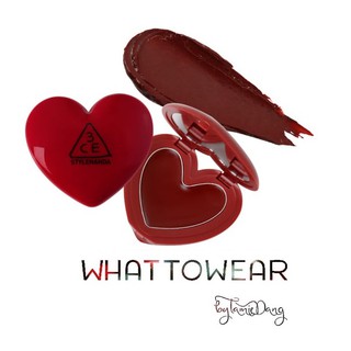 Son 3ce heart #brick red
