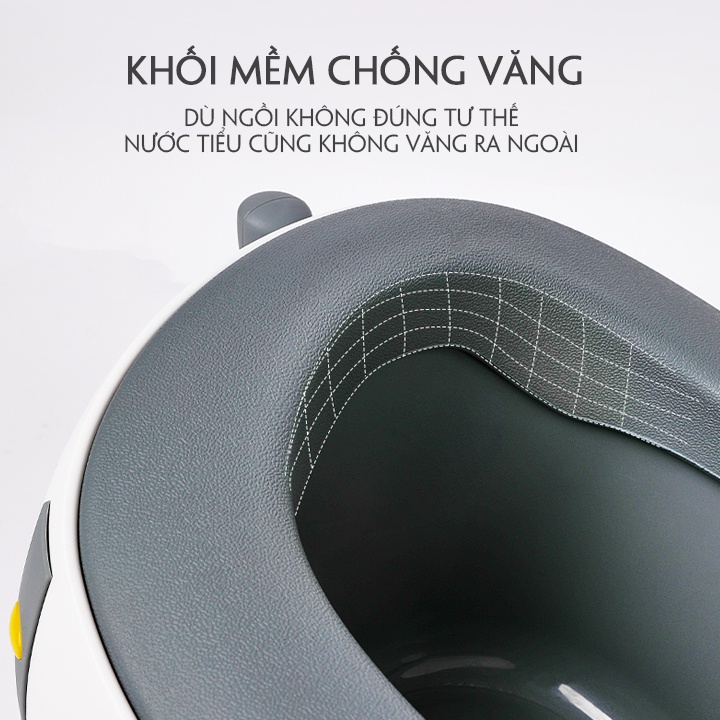 Bô cho bé đi vệ sinh Bô em bé, phù hợp với bé trai và bé gái 6 tháng đến 5 tuổi đế chống trơn trượt