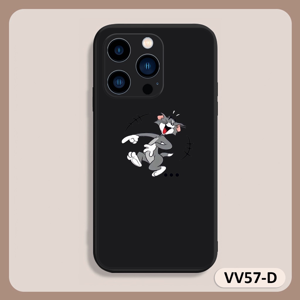 Ốp lưng ip Smile mèo chuột cạnh vuông 6/6plus/6s/6splus/7/7plus/8/8plus/x/xr/xs/11/12/13/pro/max/plus/promax