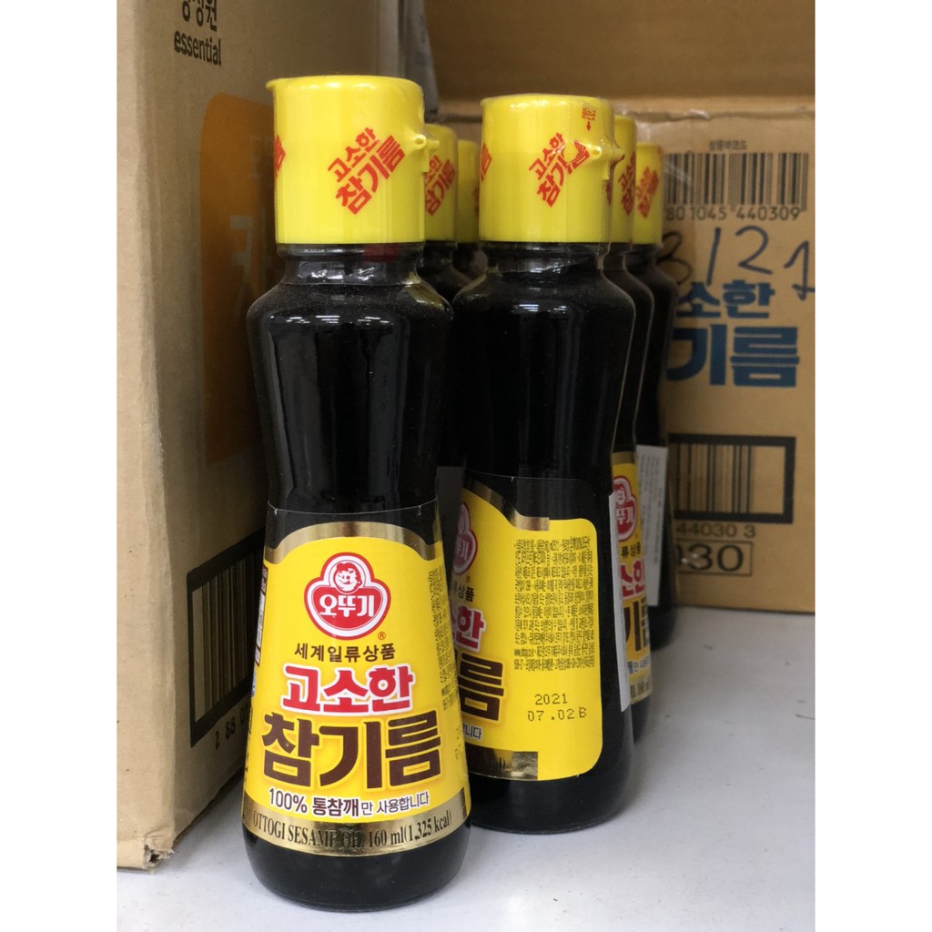 Chai 160ml Dầu Mè Hàn Quốc Sesame Oil Ottogi