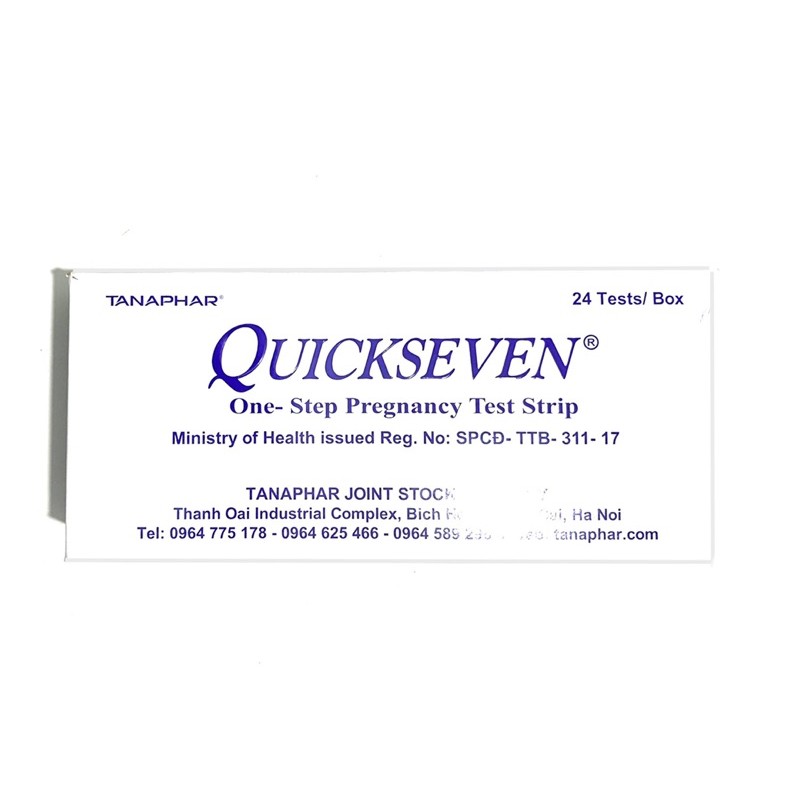 Que thử thai Quickseven hãng Tanaphar