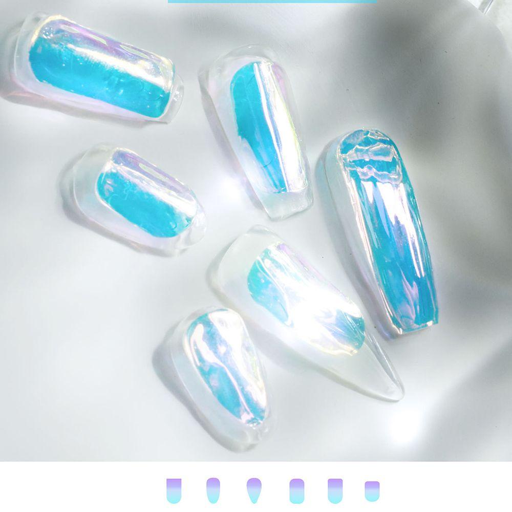 Miếng Dán Trang Trí Móng Tay Nghệ Thuật Màu Holographic