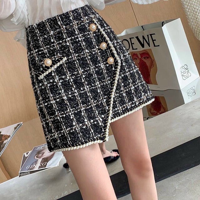 Chân váy dạ kẻ lệch QC loại 1 cực xinhh | BigBuy360 - bigbuy360.vn