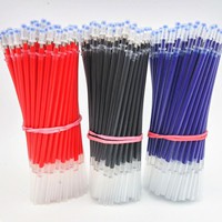 Combo 5 bút - 20 ruột bút bi nước văn phòng ngòi 0.5mm ba màu xanh / đỏ / đen siêu tiết kiệm BMBooks