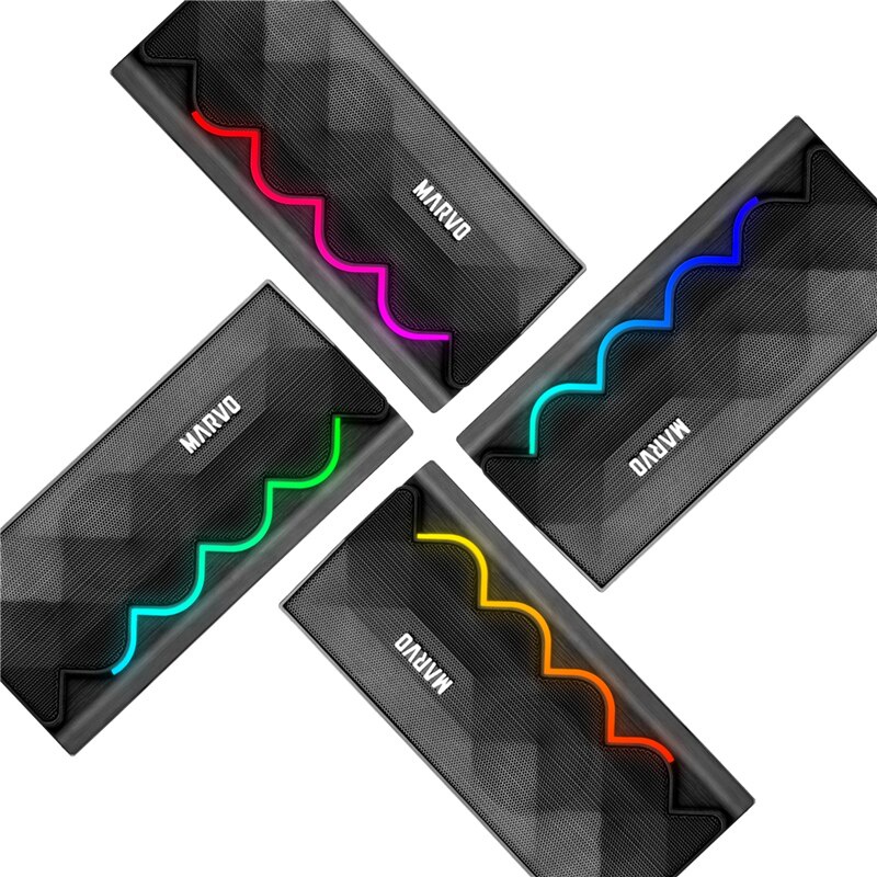 Loa Bluetooth có led RGB Marvo SG-269- Full Box- Hàng Chính Hãng