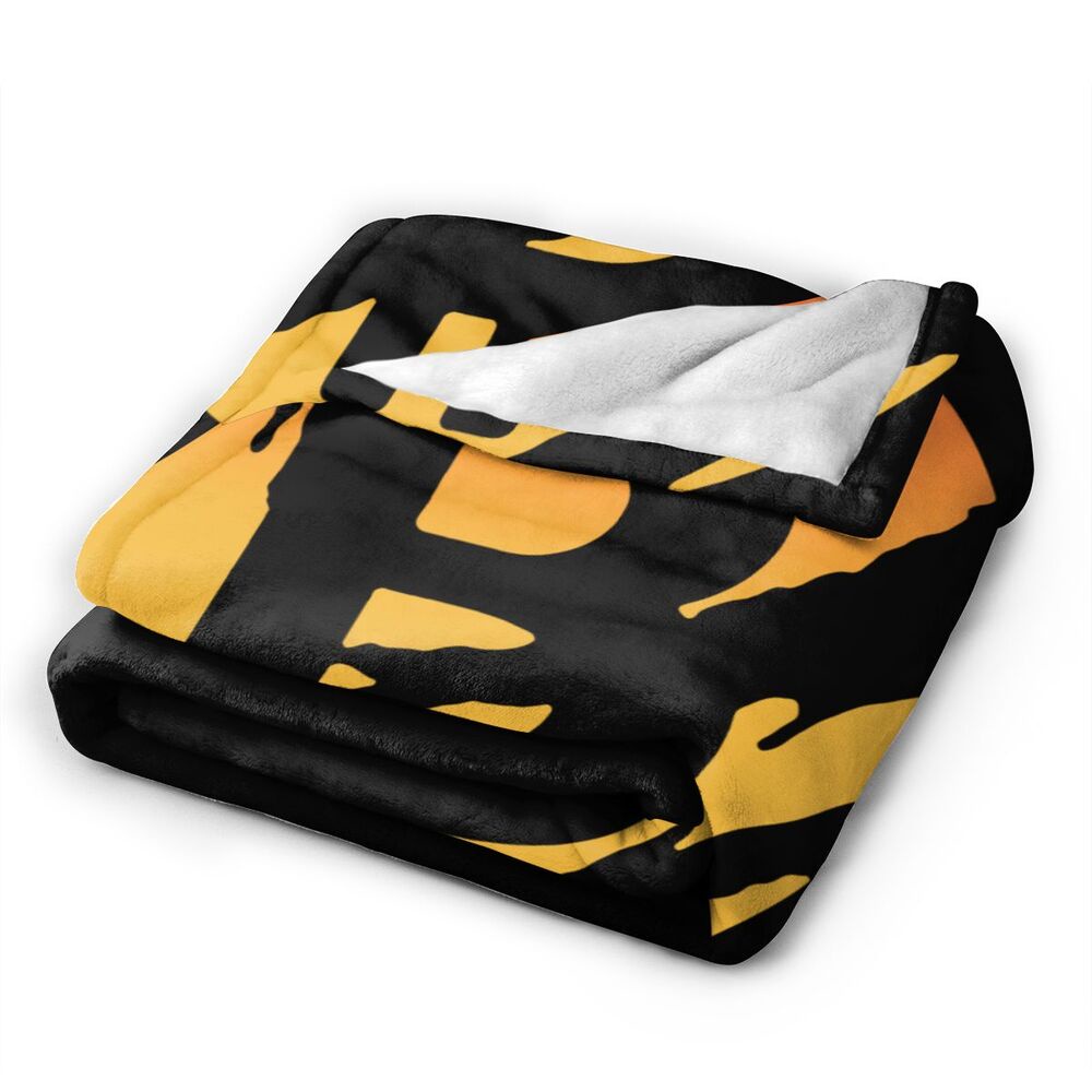 Bitcoin Ripped Awesome Warm Ultra-Soft Micro Fleece Blanket for Traveling Camping Home Bed Living Room Sofa