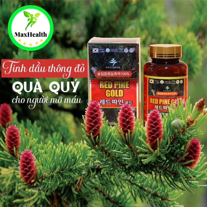 VIÊN UỐNG TINH DẦU THÔNG ĐỎ RED PINE GOLD  – MaxHealth