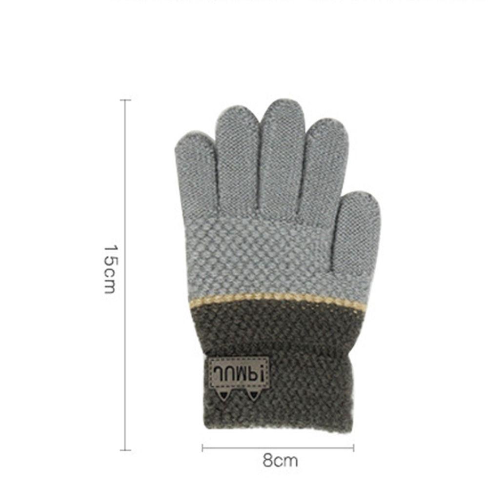 Găng Tay Đan Len Hình Mặt Cười Dễ Thương Cho Bé