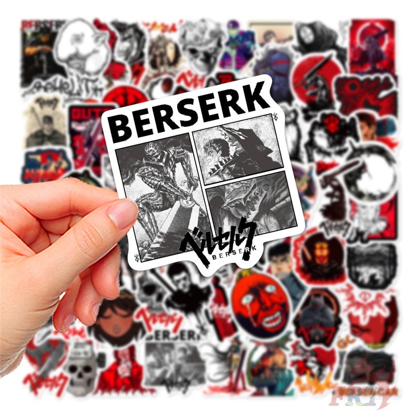 ❉ Berserk Series 03 Dán ❉ Bộ 64 Hình Dán Họa Tiết Doodle Hợp Thời Trang
