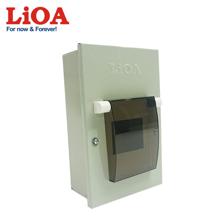 Tủ điện kim loại chứa 2 aptomat LIOA