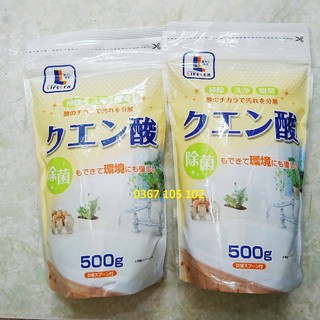 Bột tẩy rửa kháng khuẩn Acid Hữu cơ Nhật , 500gr , nội địa Nhật