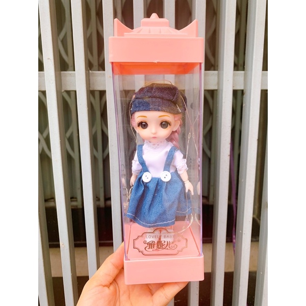 Búp Bê Chibi Bé Thỏ, Búp Bê Chibi Đèn Led, đồ chơi búp bê xinh xắn cho bé gái