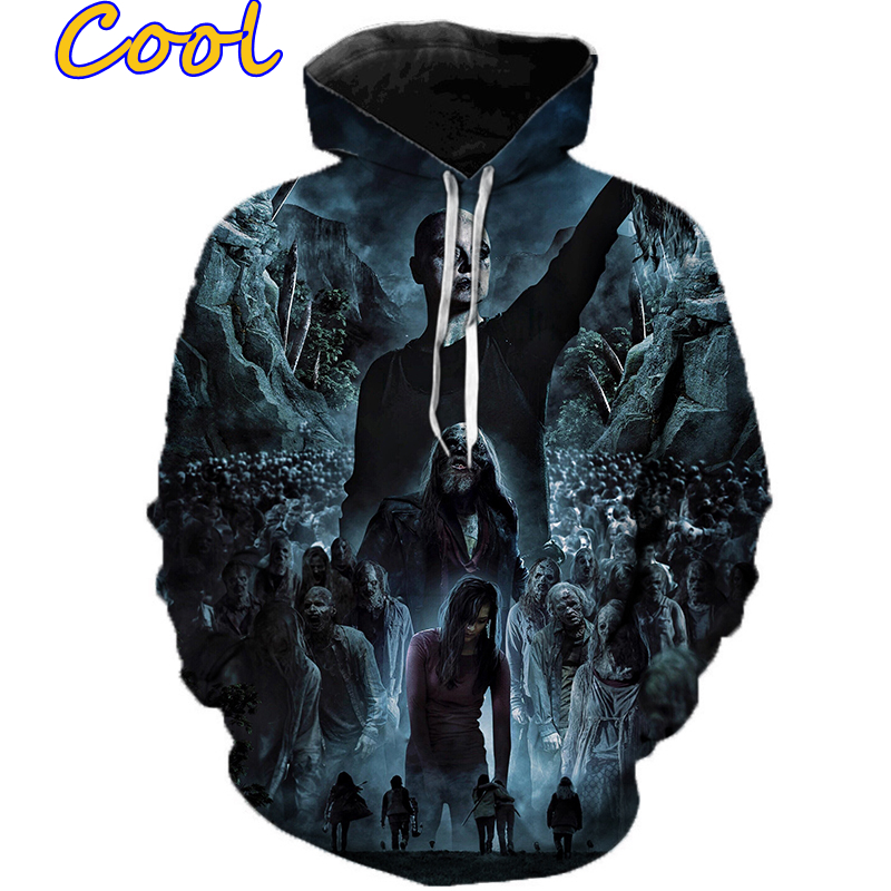 Áo Hoodie In Họa Tiết Phim The Walking Dead 3d Thời Trang Cho Nam Nữ