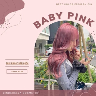 Thuốc nhuộm tóc BABY PINK( tặng kèm trợ dưỡng, găng tay)