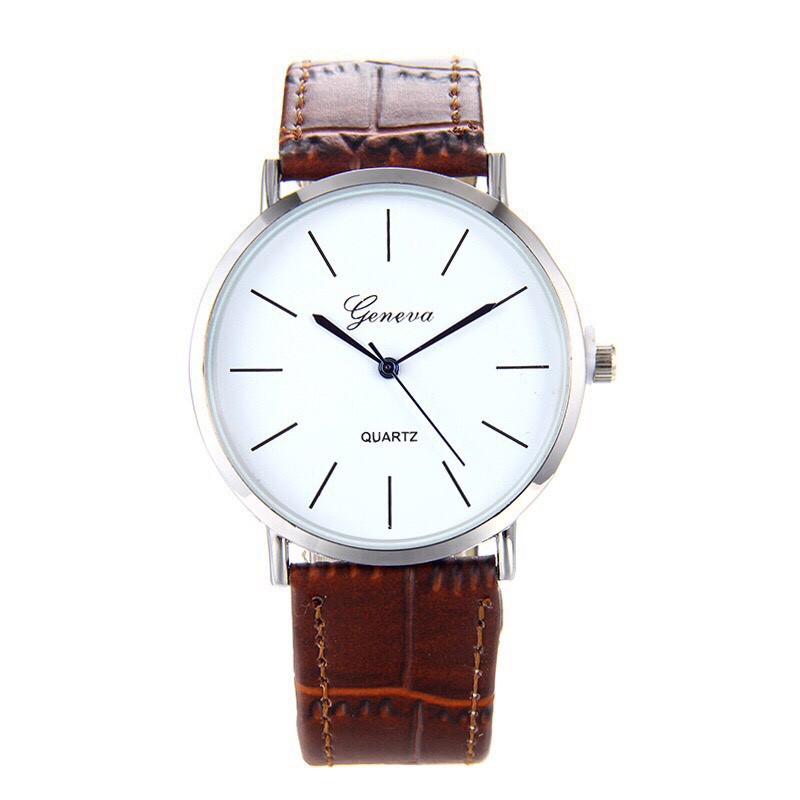 Đồng hồ thời trang nam Geneva dây da cao cấp SC433