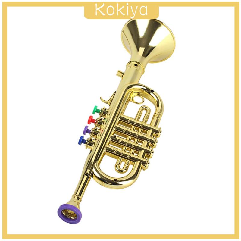 Kèn trumpet đồ chơi 3 phím nhiều màu sắc cho bé