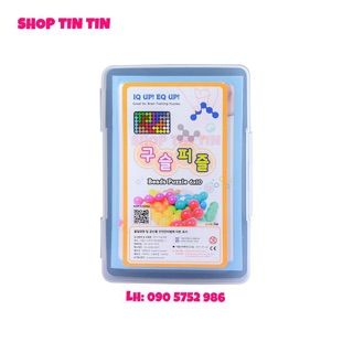 Đồ chơi đố trí viên bi IQ Puzzlia Beads puzzle 6x10 (mới, 3 quyển sách)