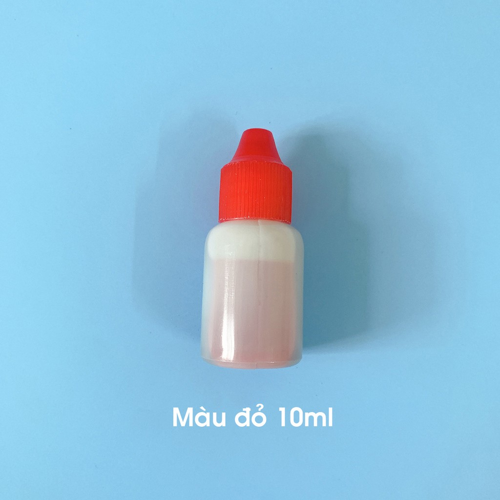 Màu thực phẩm tạo màu cho slime 10ml - Nguyên liệu làm slime tạo màu sắc siêu đẹp