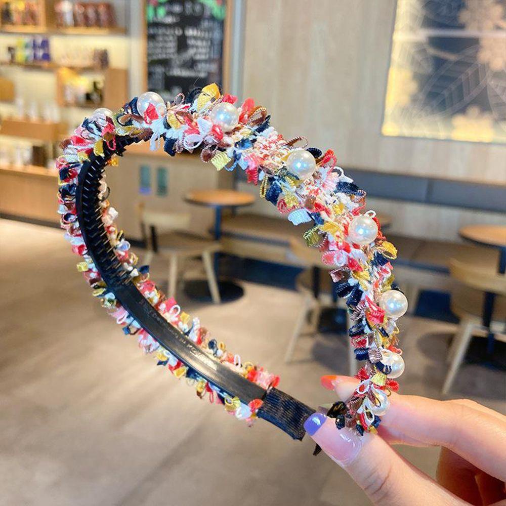 NICKOLAS Băng Đô Vải Hoa Thời Trang Hàn Quốc