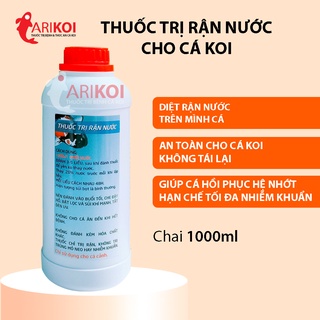 Dung dịch trị rận nước cho cá koi ưu tiên nhất trong các cách trị rận nước cho cá Koi 1000ml giúp cá nhanh hồi phục