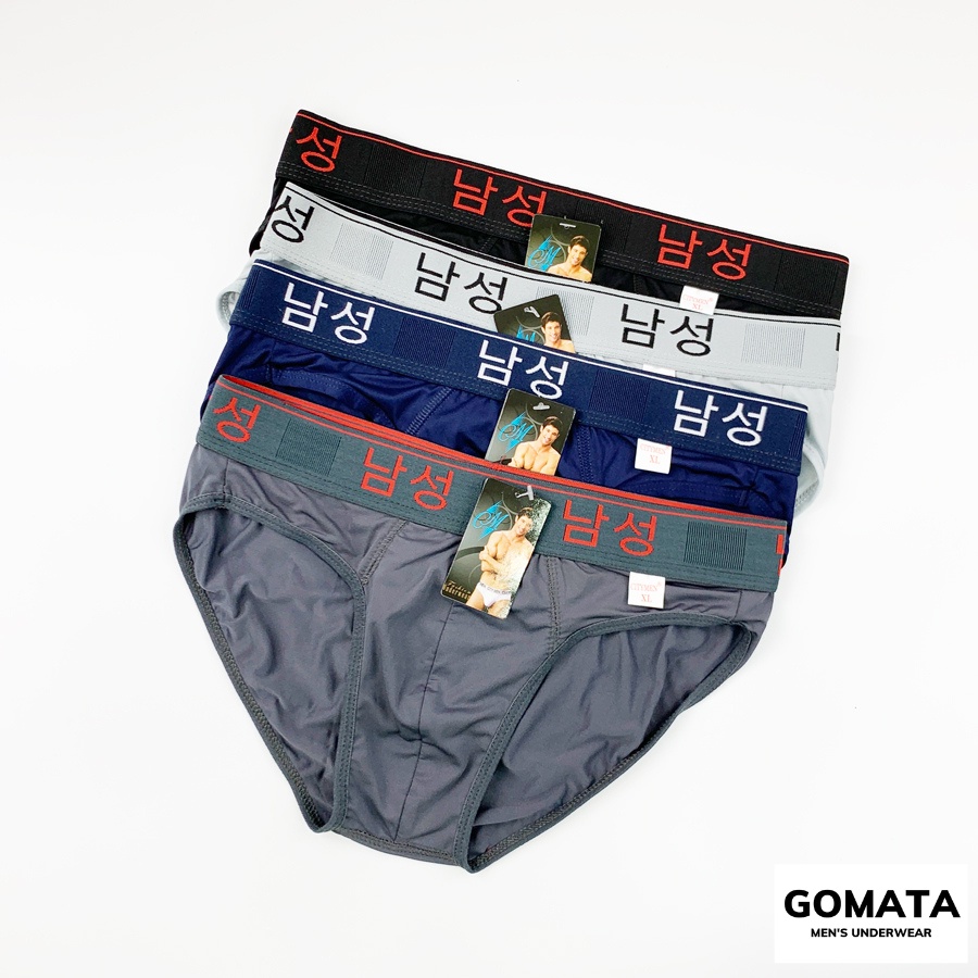 Quần Lót Nam Thun Lạnh 4 Chiều Chuẩn xuất Hàn, Sịp Nam Tam Giác Co giãn Cao cấp - GOMATA - QLCTMEN-M03-HAN