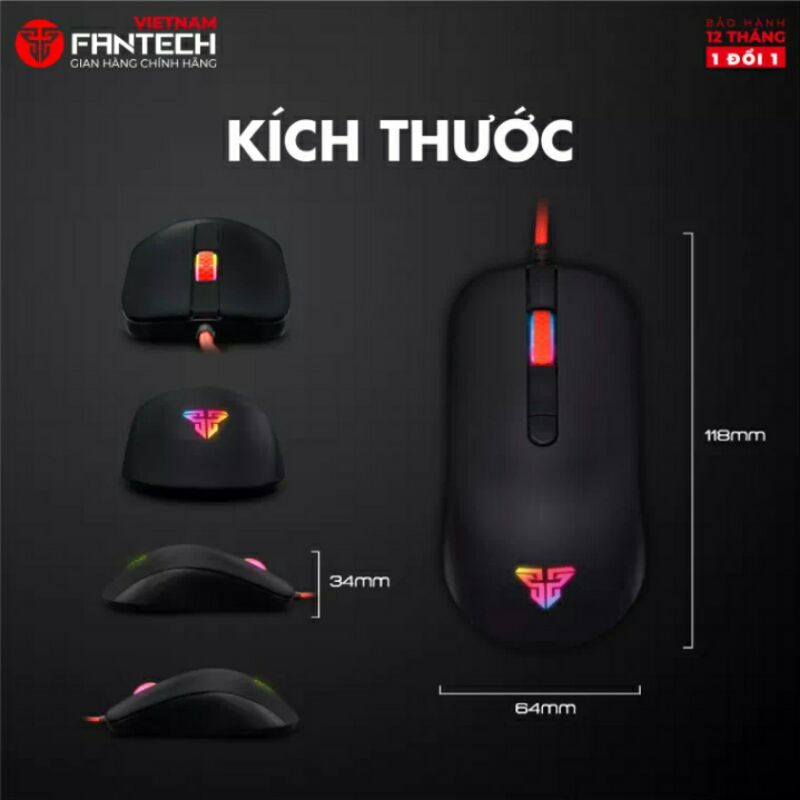 CHUỘT CHO GAME THỦ FANTECH RHASTA G10