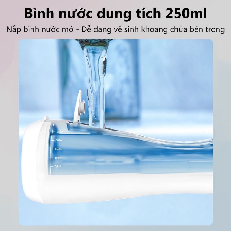 [CHÍNH HÃNG] Máy Tăm Nước Xiaomi Enpuly ML8 pin 30 ngày, chống nước IPX7, bình chứa nước lớn 250ML