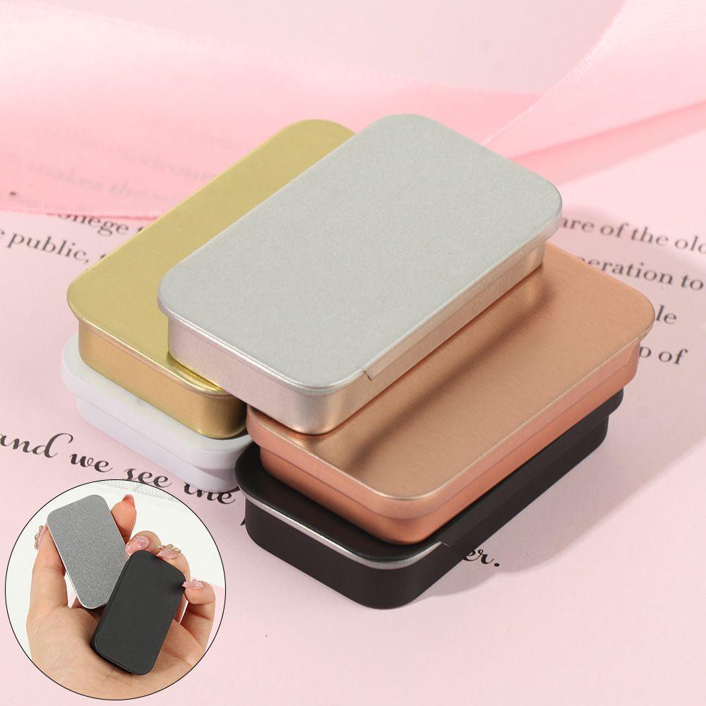 Hộp Thiếc Rỗng Hình Chữ Nhật Rỗng Bằng Kim Loại Mạ Thiếc Đựng Đồ Tiện Dụng