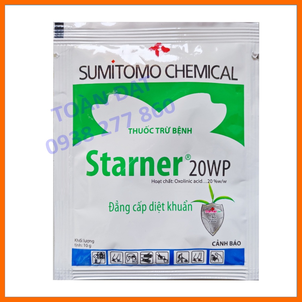 Thuốc Trừ Bệnh STARNER 20WP Nhật Bản - đặc trị vi khuẩn, cháy bìa lá cho cây kiểng