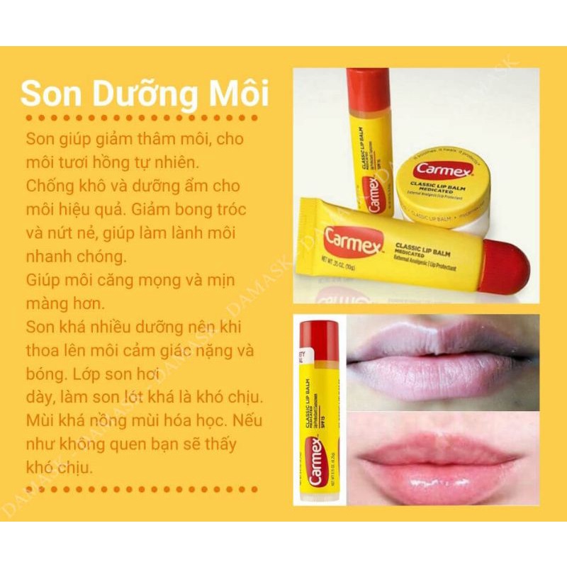 [Đủ dòng] Son Dưỡng Carmex Top 1 Nước Mỹ (Unbox)