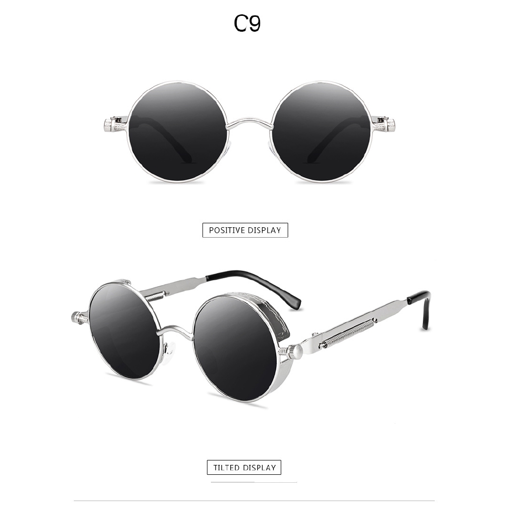 Kính mát gọng kim loại phong cách punk