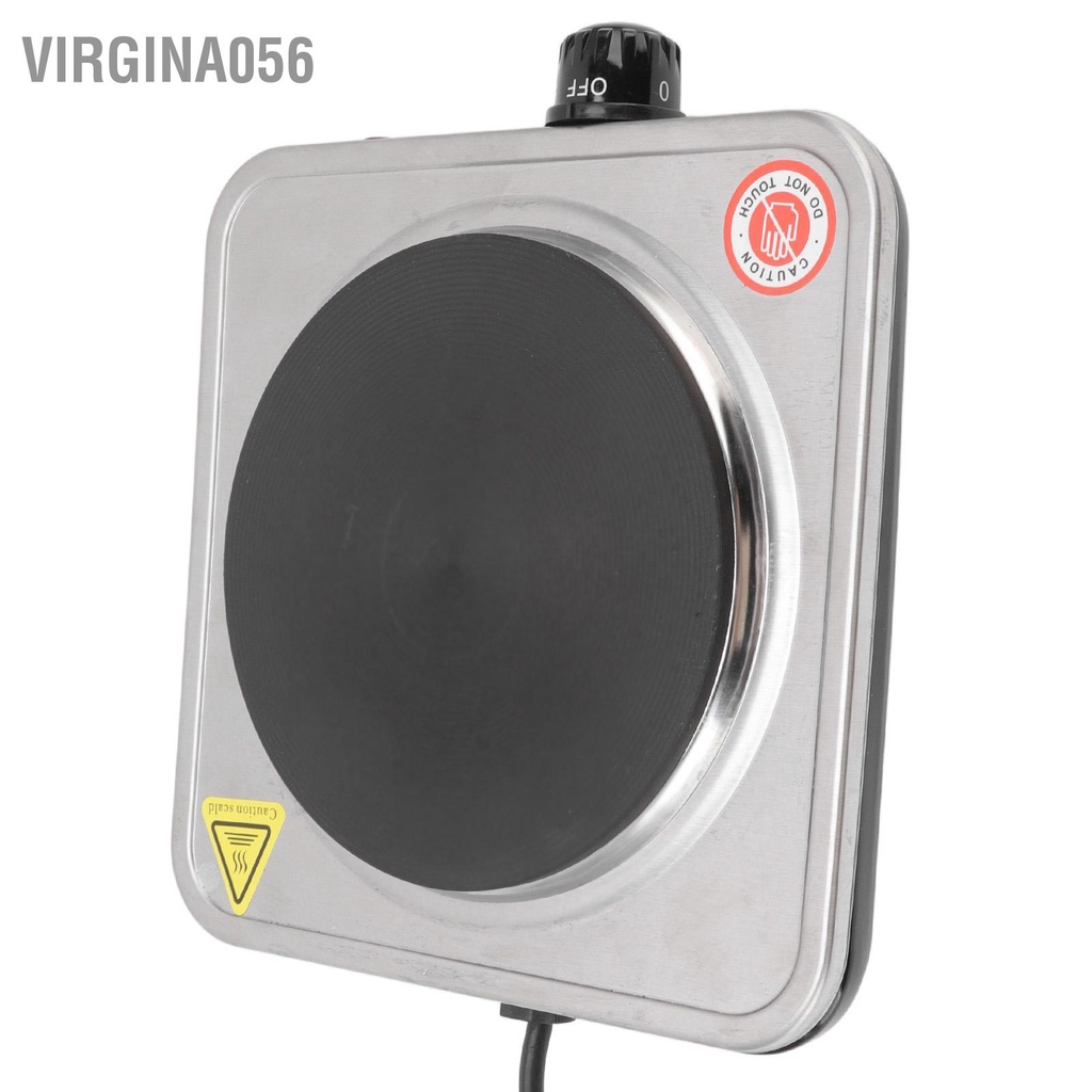 Có thể bán buôn Đĩa nóng điện 1000W 5 cấp Cấu trúc nhỏ gọn Bếp di động bằng thép không gỉ cho bữa tiệc ngoài trời Cắm trại 110V Virgina056 Hàng giao ngay