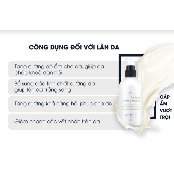 GoodnDoc Tinh chất dưỡng da GoodnDoc Purifying Oil Free Emulsion 125ml (Nhập khẩu chính hãng)