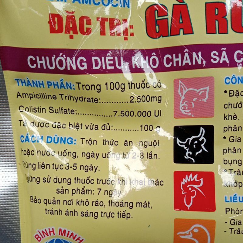 Ampicoli gà rù gà toi ampi coli chướng diều khô chân xã cánh phân xanh trắng, tiêu cháy chó mèo gà đá chim, cút vịt