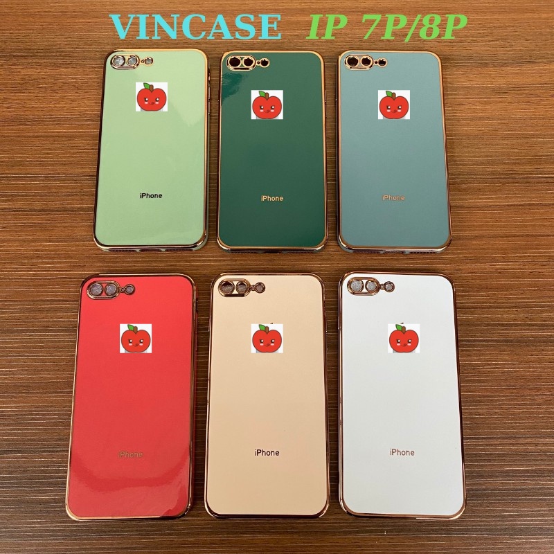 Ốp Lưng Iphone Viền Vuông Iphone 12 -  Logo Táo Viền Si Sang Trọng 6splus/7plus/8plus/xs/xsmax/11/11promax-Vincase