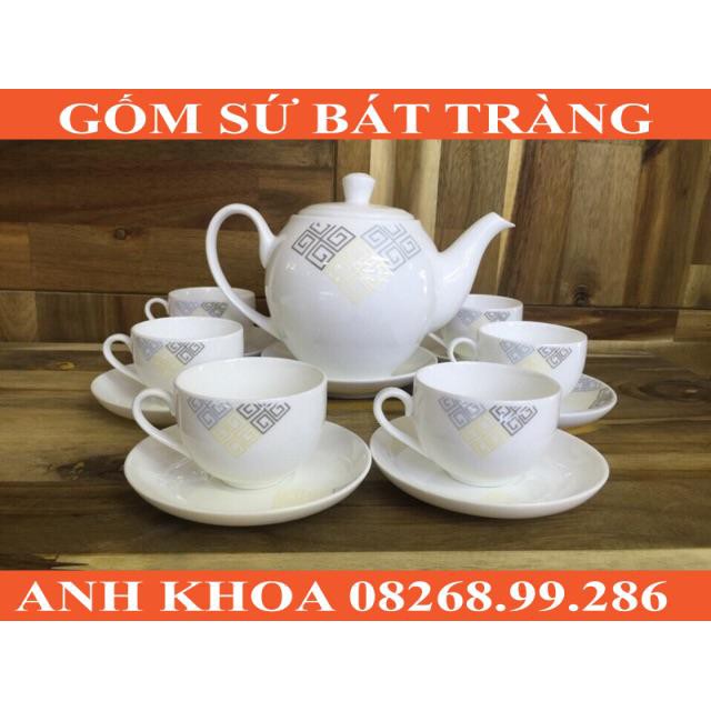 Ấm chén Bát Tràng - Gốm sứ Bát Tràng Anh Khoa