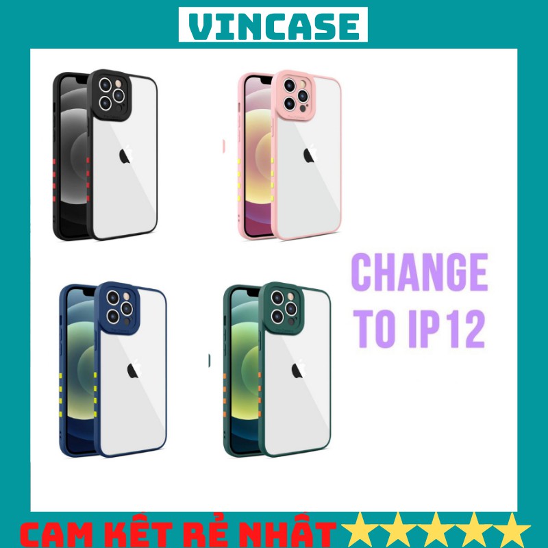Ốp lưng iphone SIÊU BẢO VỆ CAMERA VIỀN VUÔNG IPHONE 12 6plus/7plus/8plus/x//xs/11/12/pro/max/plus/promax