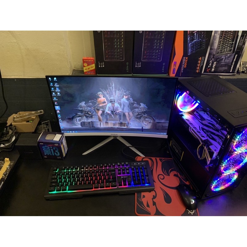 bộ máy i3 10100f new màn 24 cong new | BigBuy360 - bigbuy360.vn