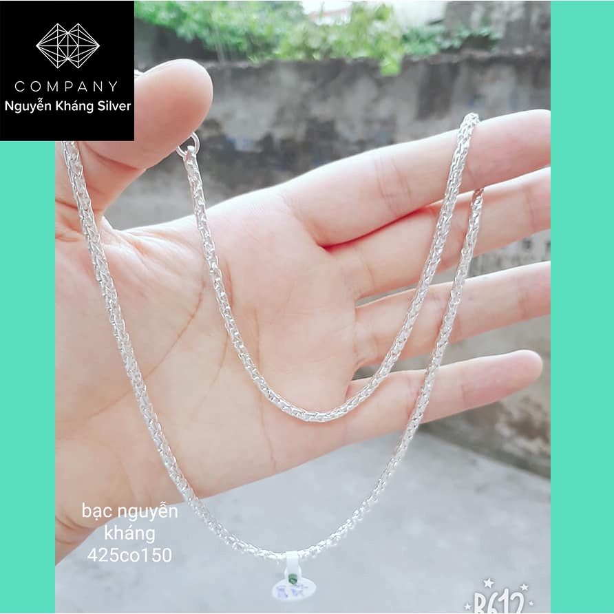 VÒNG CỔ NAM BẠC TA DÁNG DÂY XÀ CHẮC CHẮN 425CO150