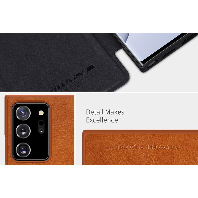 Bao da Nillkin QIN chính hãng cho Samsung Note 20 Ultra , Note 20 , gập mở thông minh