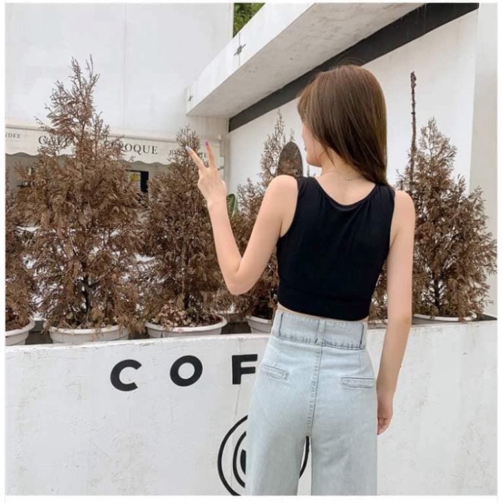 Áo Bra Tập Gym Cotton Dáng Croptop helenaroom 218
