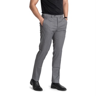 Quần âu nam lật gấu polo4u vải kaki mịn co dãn màu ghi nhạt, ghi đậm, đen, xanh đen